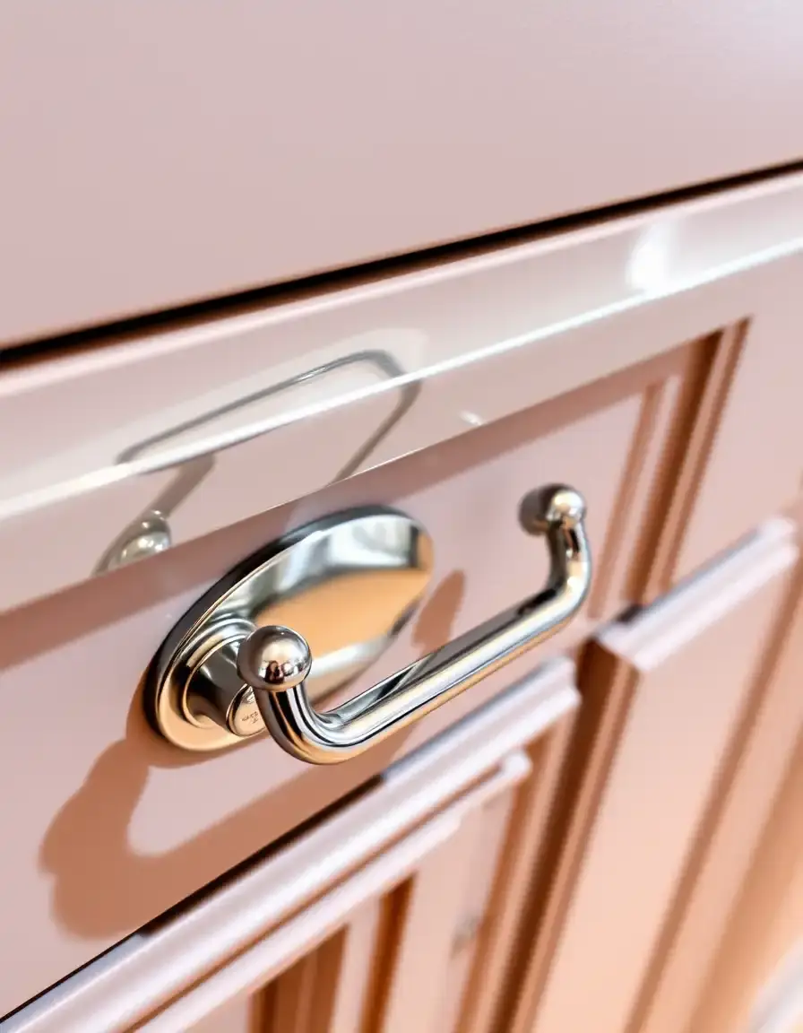 Poignée chromée pour meuble de cuisine Pull Handle