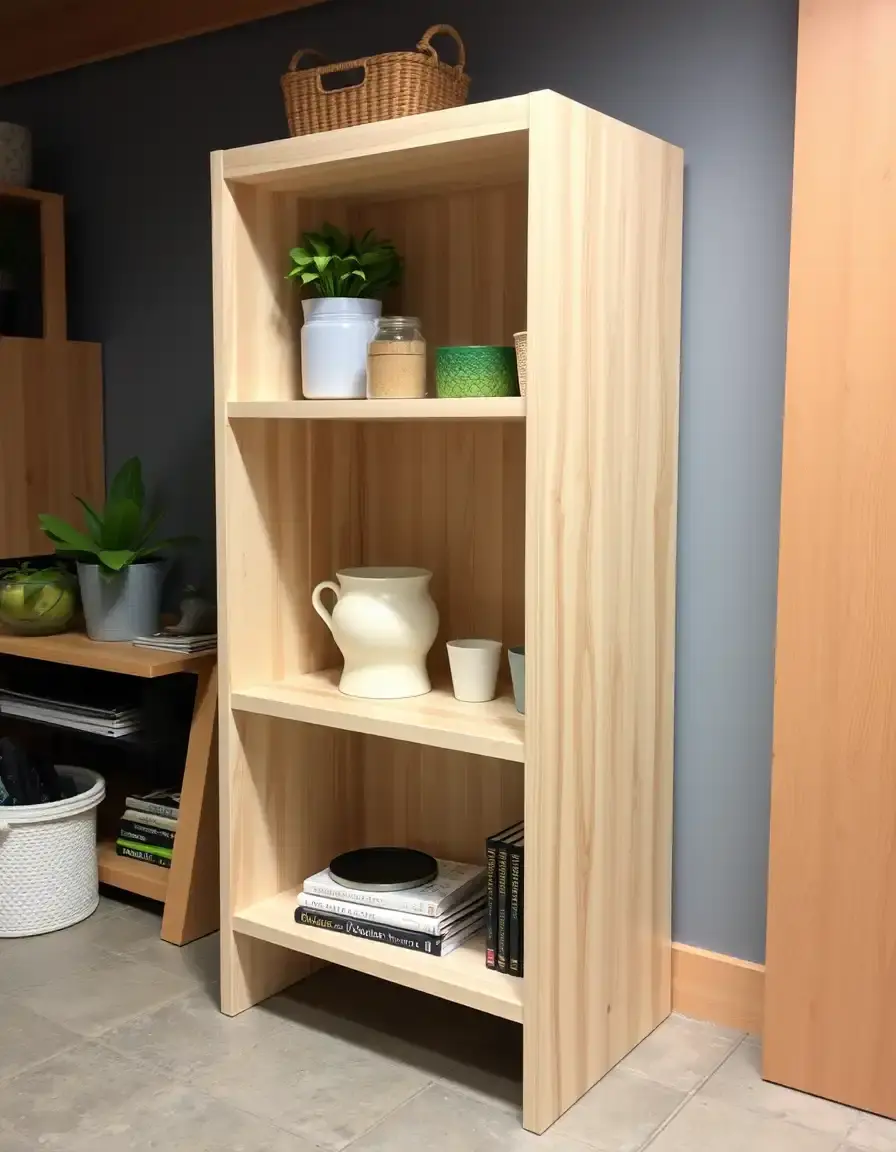 Adjustable tall shelf insert meuble cuisine colonne