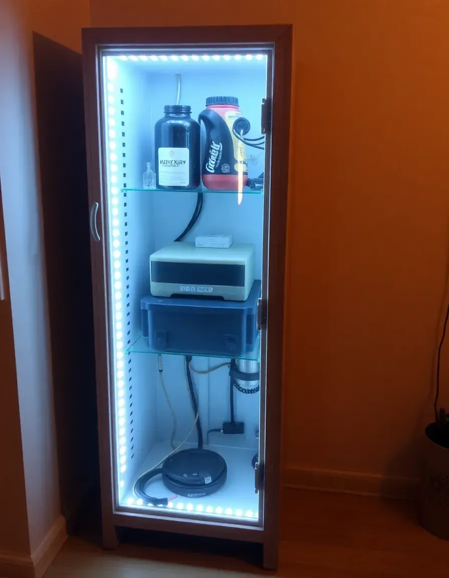 Battery light for tall cabinet meuble cuisine colonne