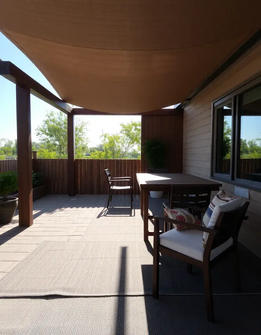 Mat Outdoor Furniture tapis de protection sol cuisine extérieure