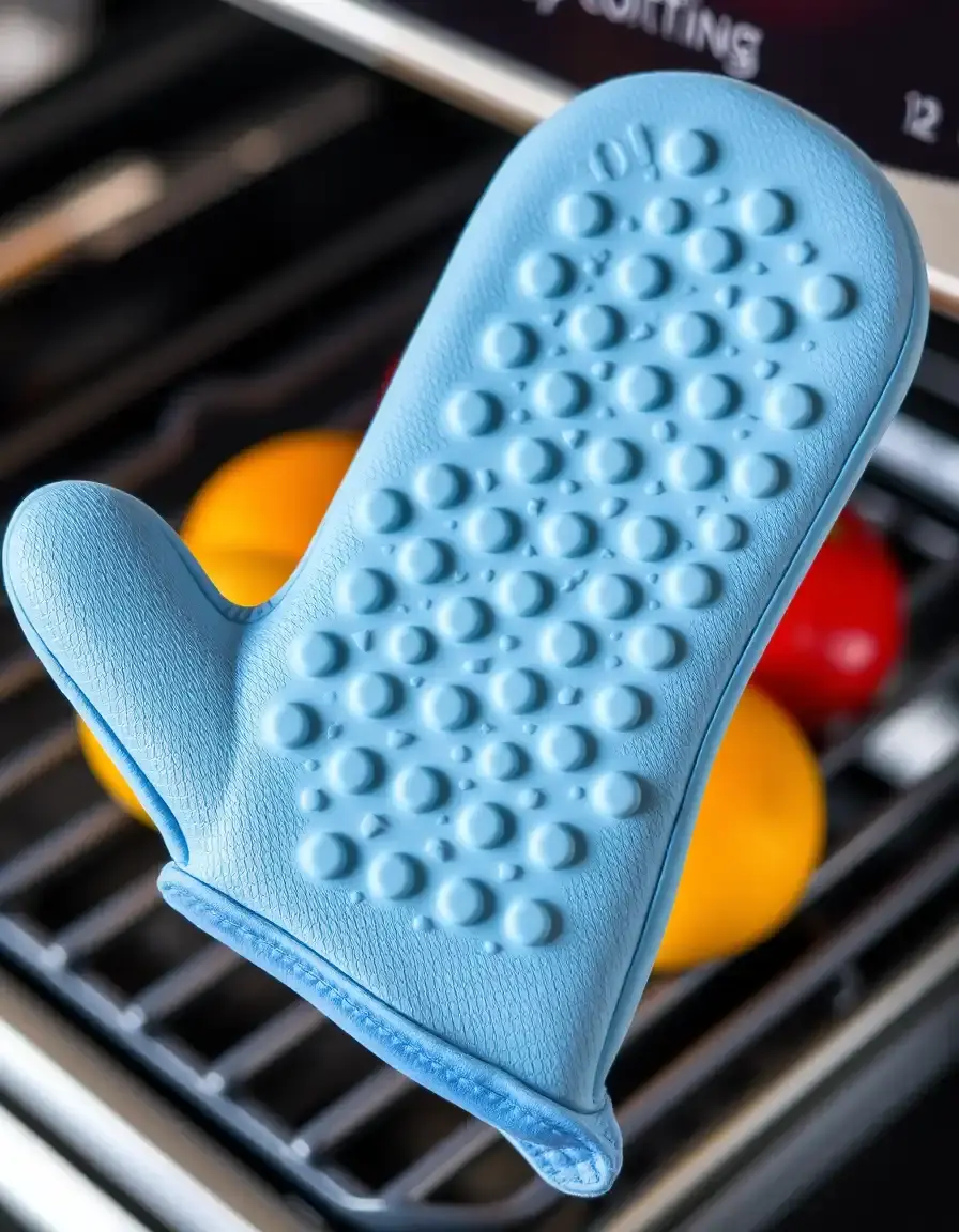 Gant de cuisine en silicone résistant à la chaleur