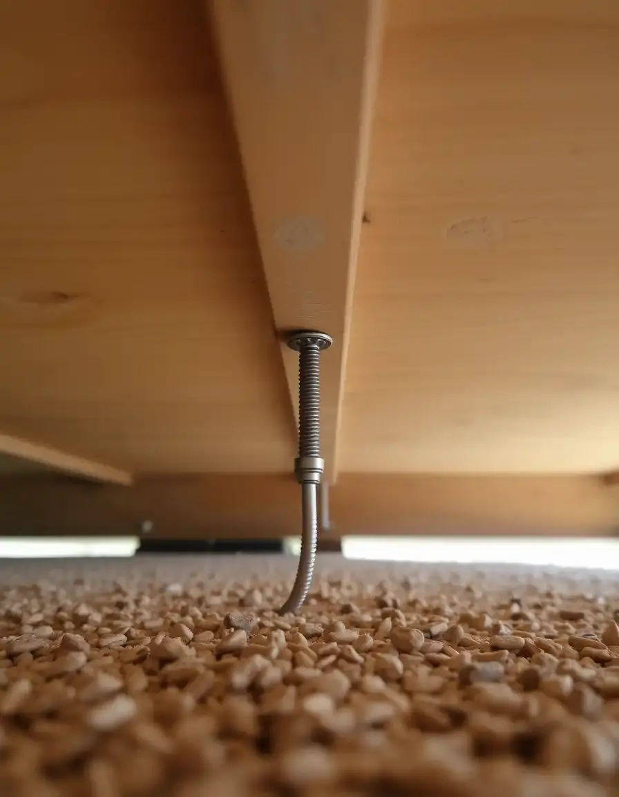 Barre de tension extensible pour suspendre des sprays sous l'évier