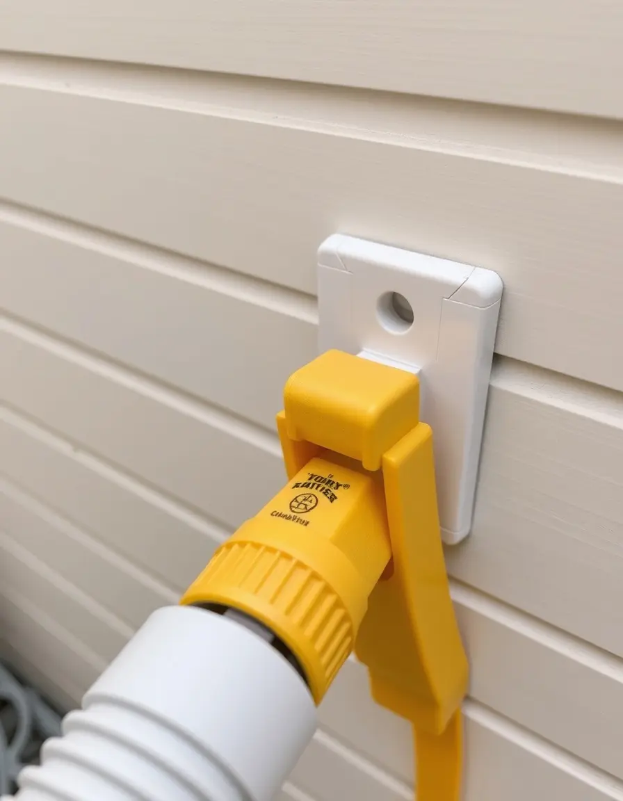 Clip de maintien pour flexible de douche