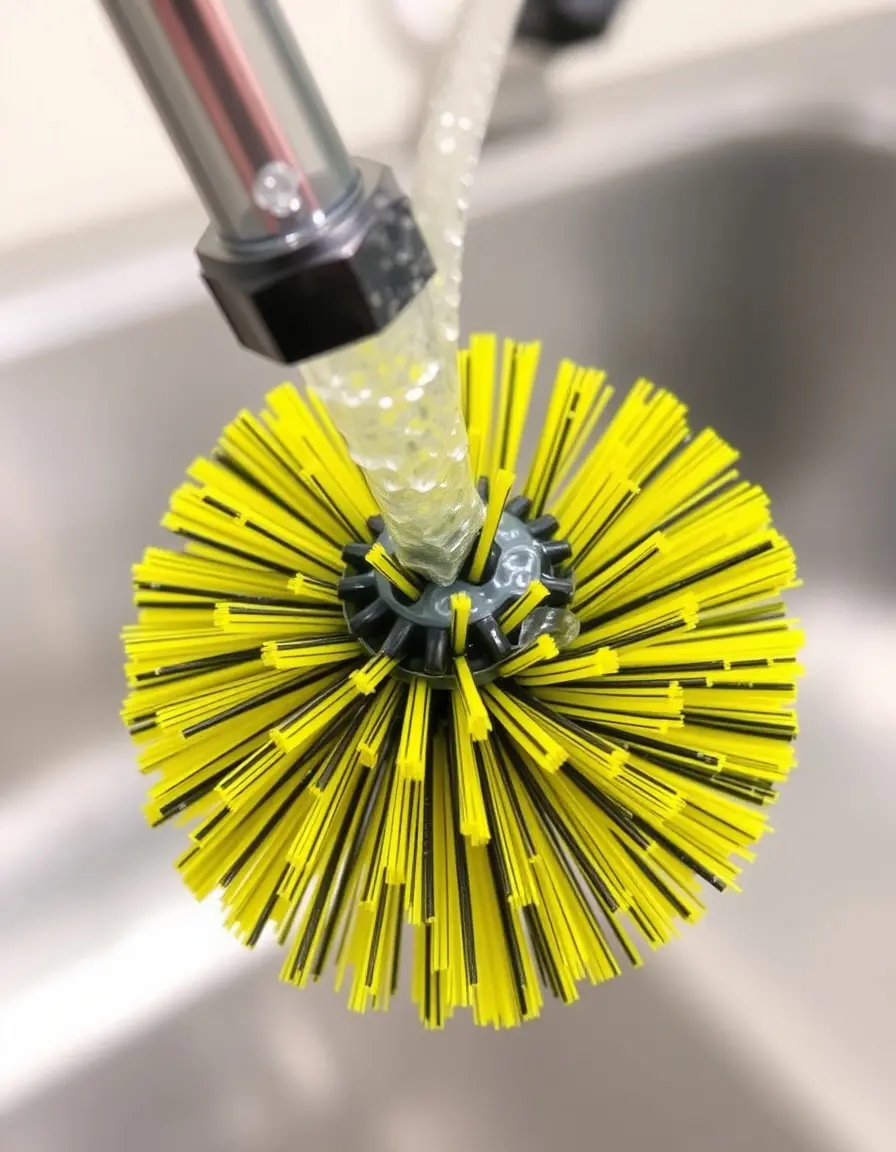 Petite brosse de nettoyage pour buses de robinet