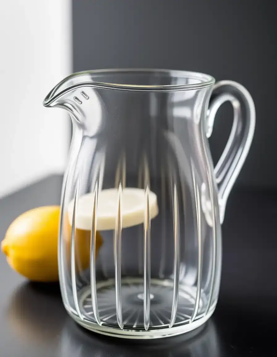 Pichet à limonade en verre avec bec verseur pour table de jardin