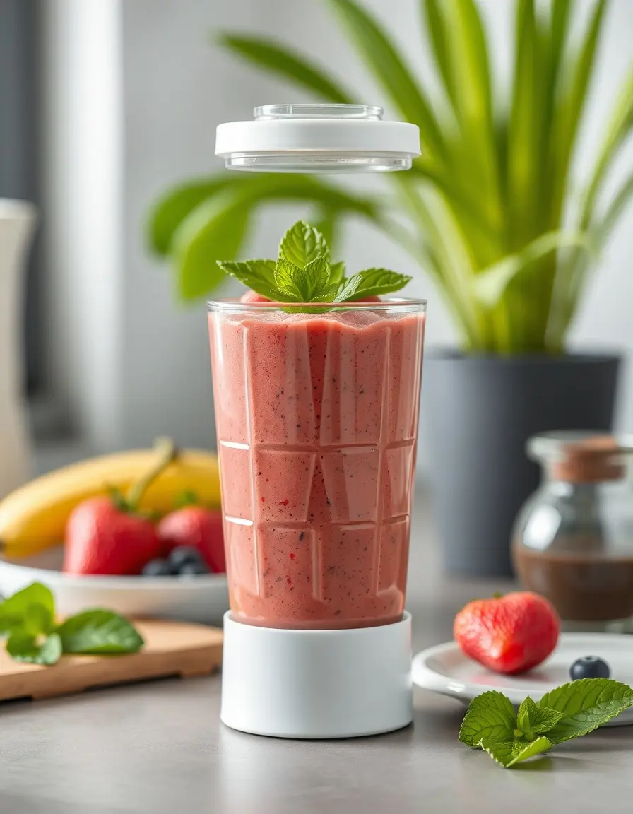 Mini mixeur portable USB pour smoothies frais en extérieur