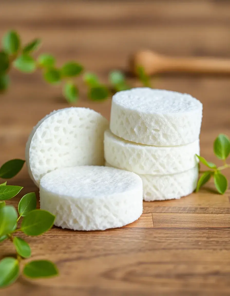Set d'éponges écologiques en cellulose biodégradable