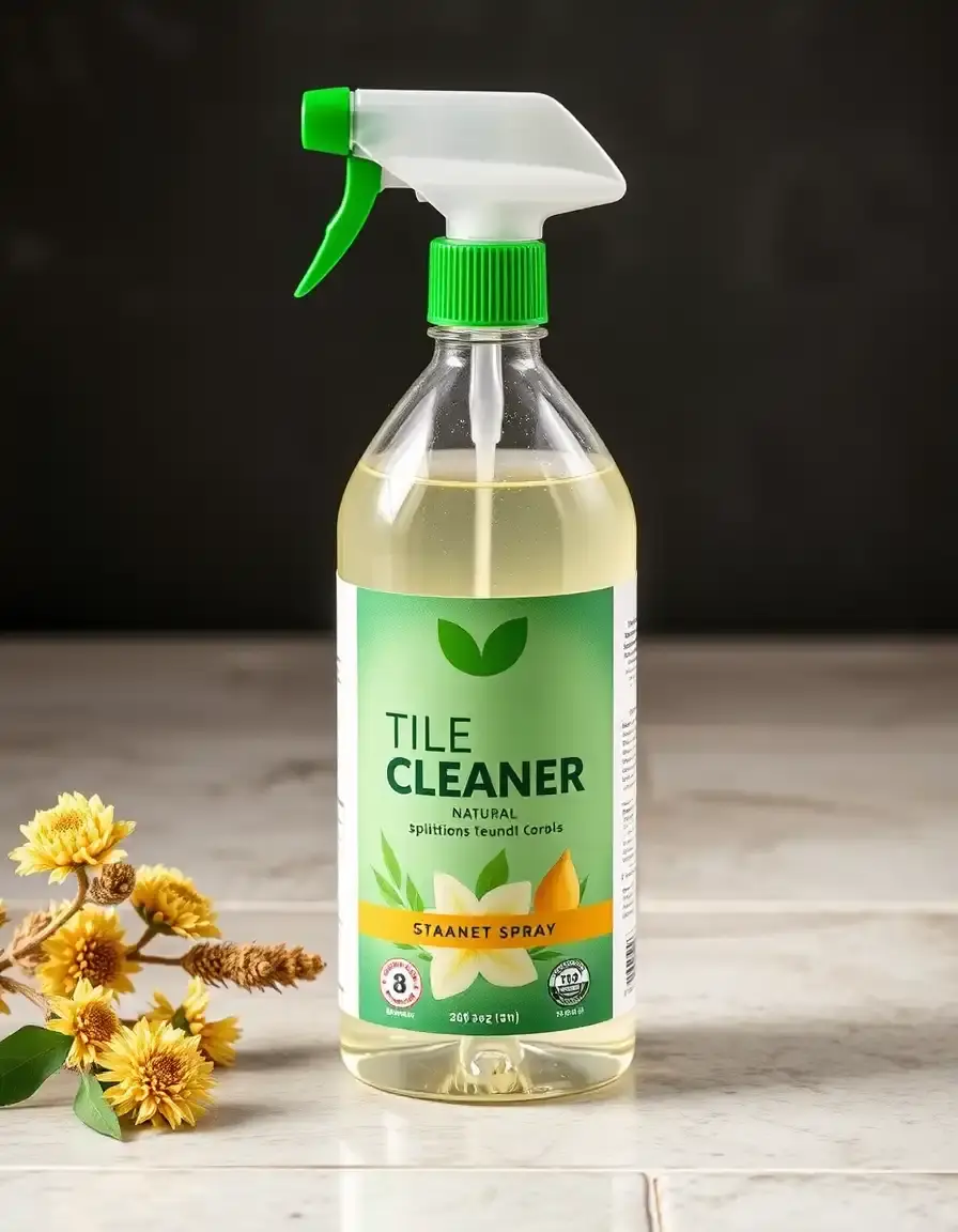 Bouteille de spray nettoyant naturel pour faience cuisine