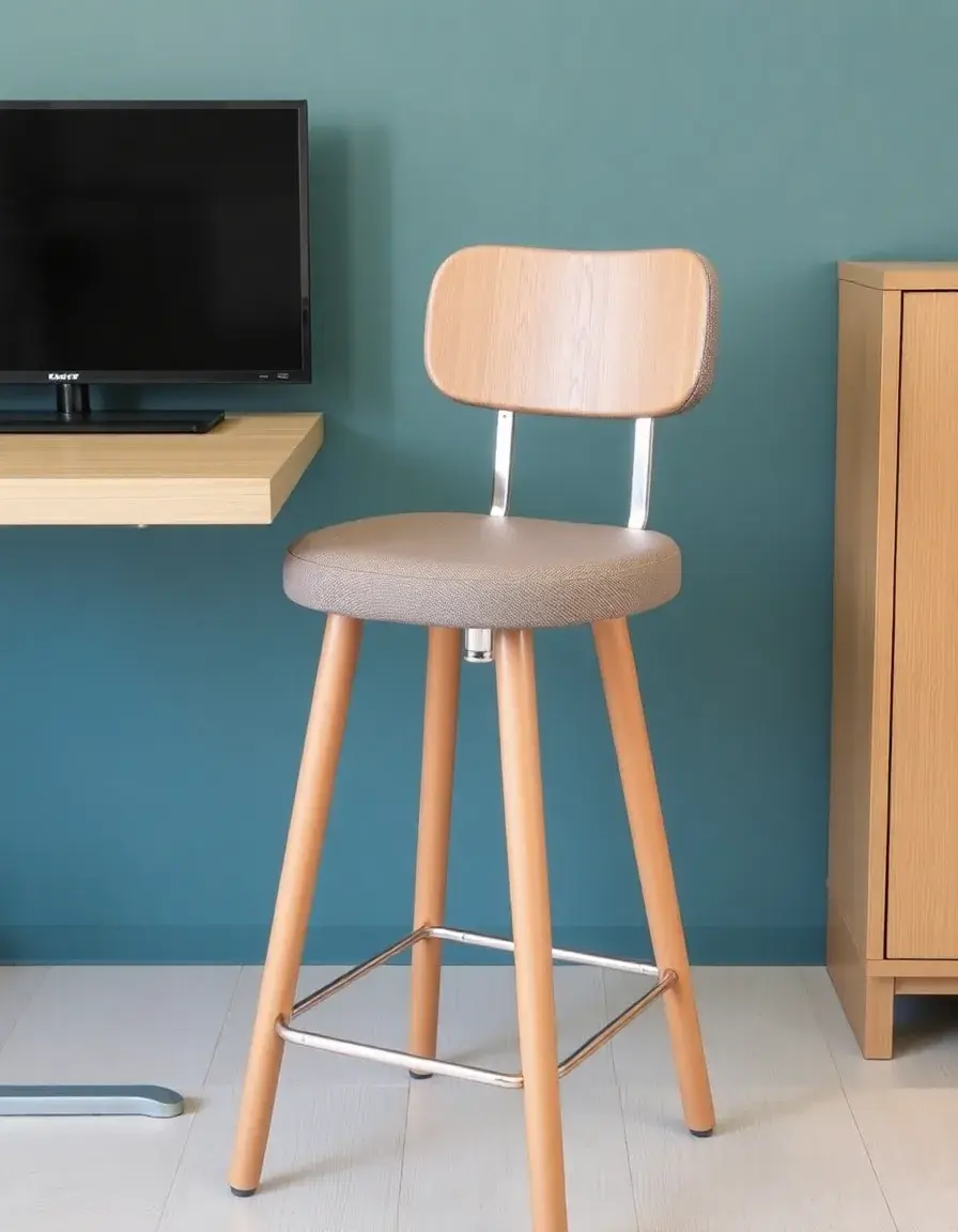 Dossier rembourré adaptable pour tabouret de bar d'îlot de cuisine