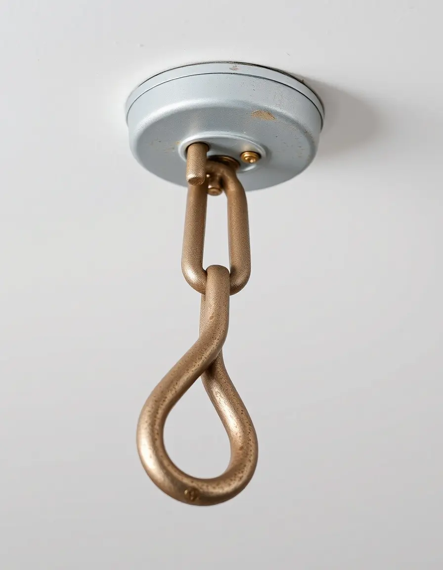 Support de plafond robuste avec crochet pivotant
