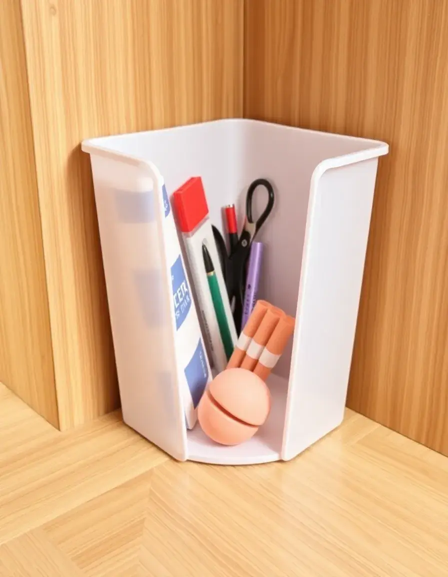 Corner Organizer Bin pour cuisine en l