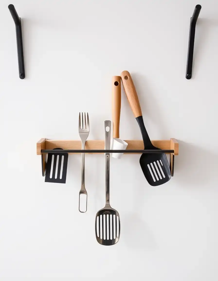 Wall Rack L-Form pour ustensiles