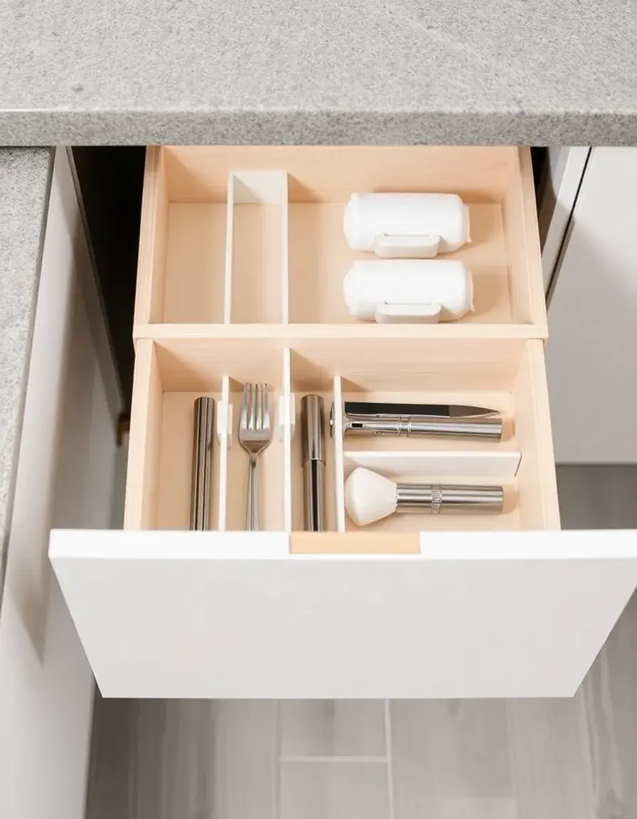 Diviseurs de tiroir ajustables pour organisation cuisine