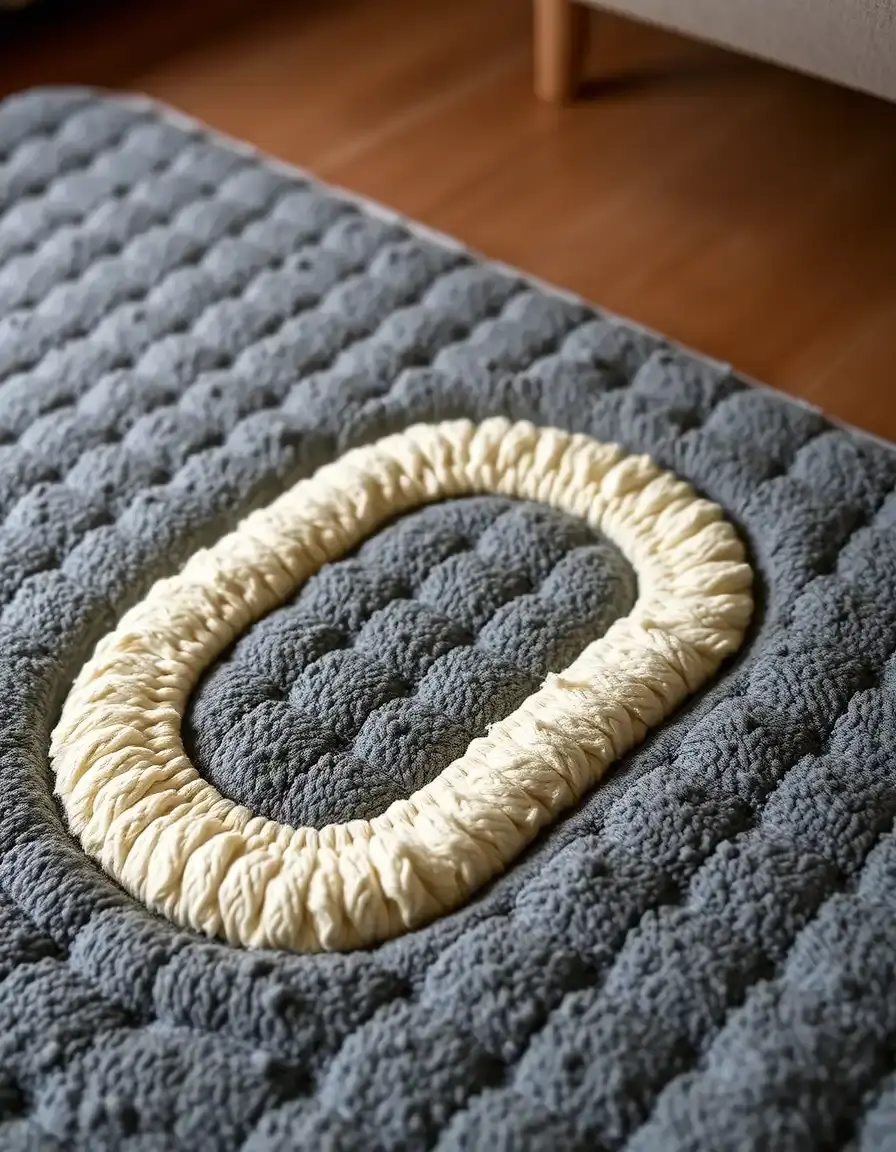 Tapis de cuisine ergonomique en forme de U