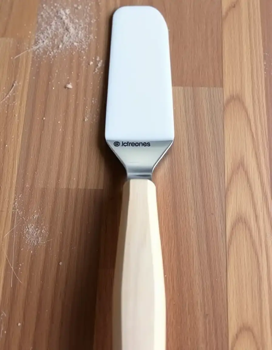 Spatule à glaçage avec manche en bois