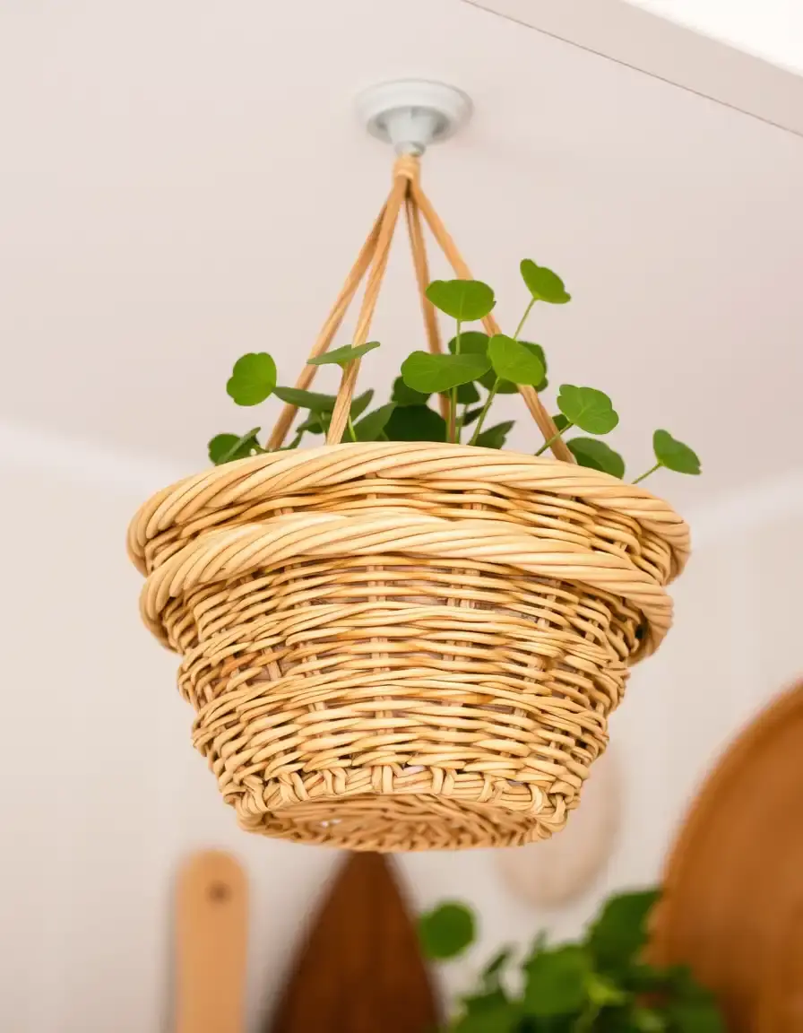 Panier suspendu pour intérieur de meuble cuisine