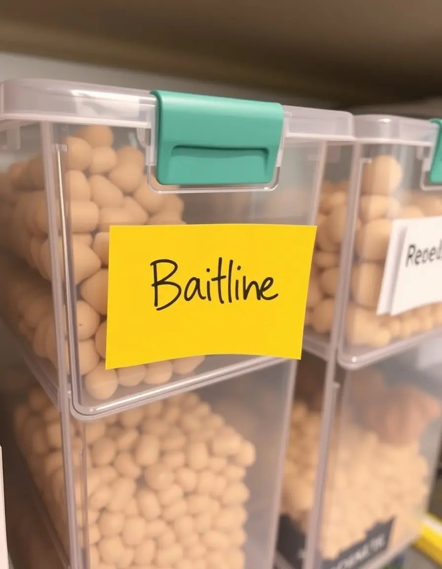Label Clip Holder : Porte-étiquette à clipser pour bacs de rangement