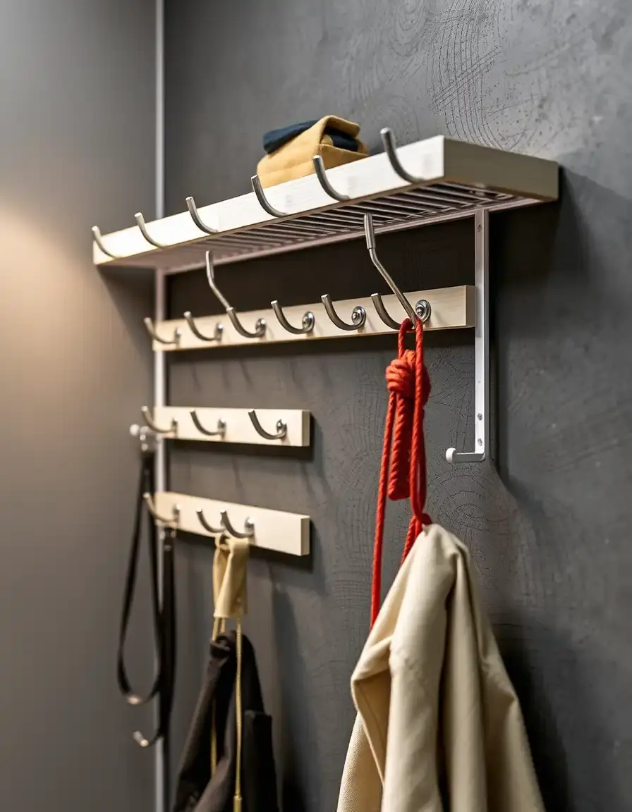 Hook Rack Storage : Support à crochets multifonction pour ustensiles
