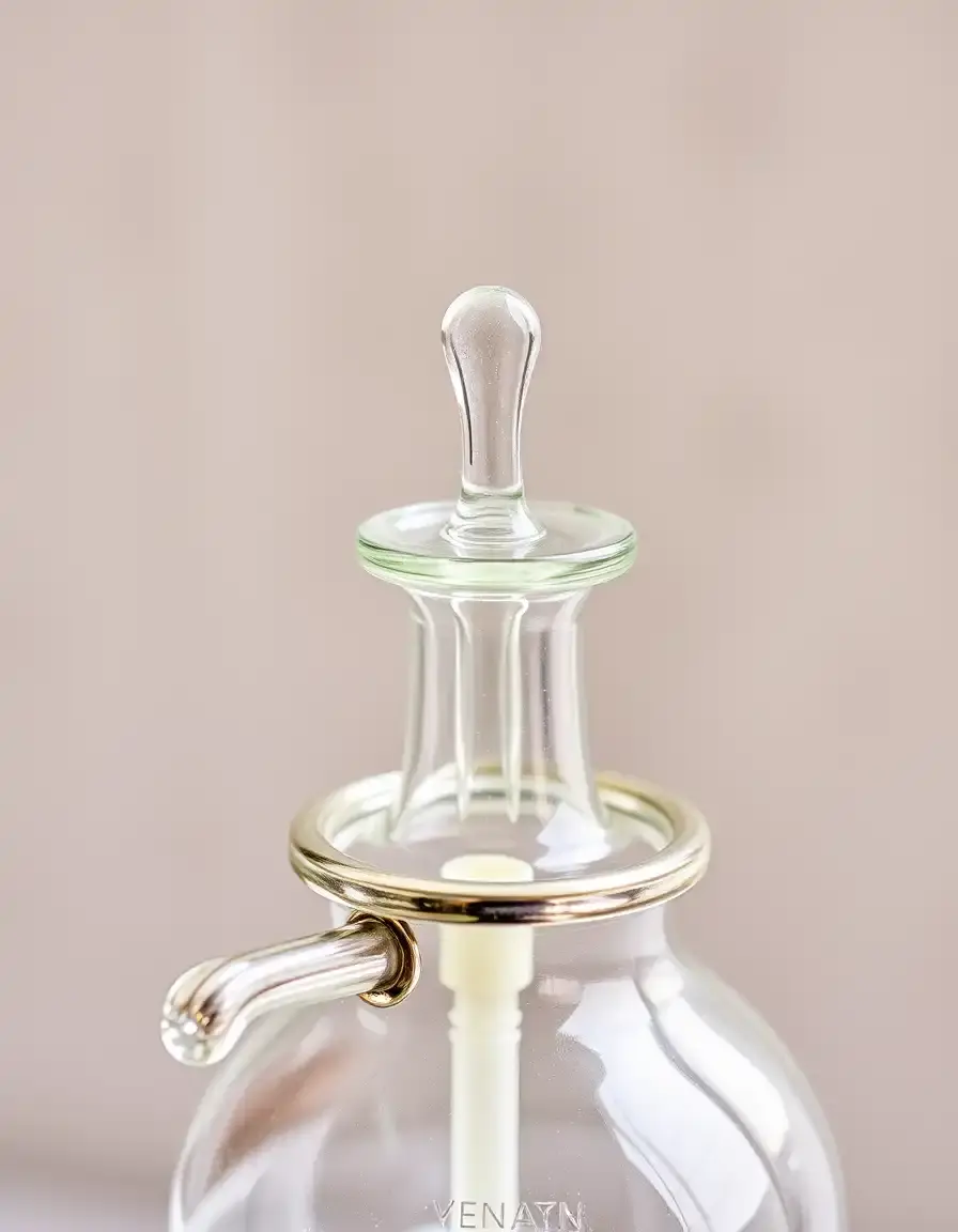 Distributeur de vinaigre en verre avec bec verseur