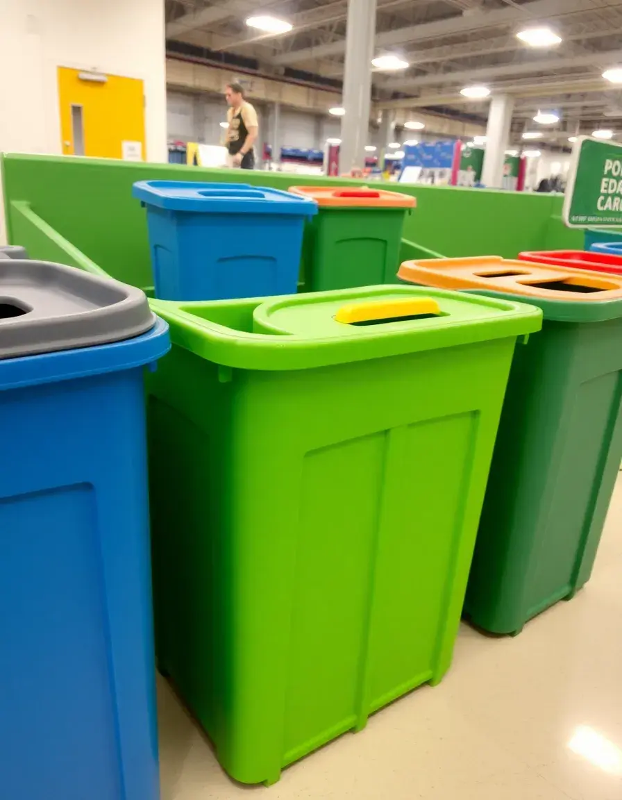 Diviseur de recyclage en plastique pour poubelle