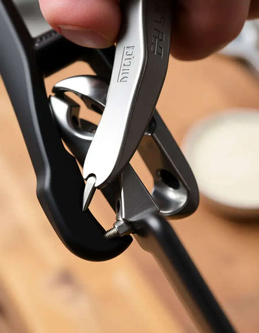 Pinces de cuisine métalliques avec système de verrouillage et grip antidérapant