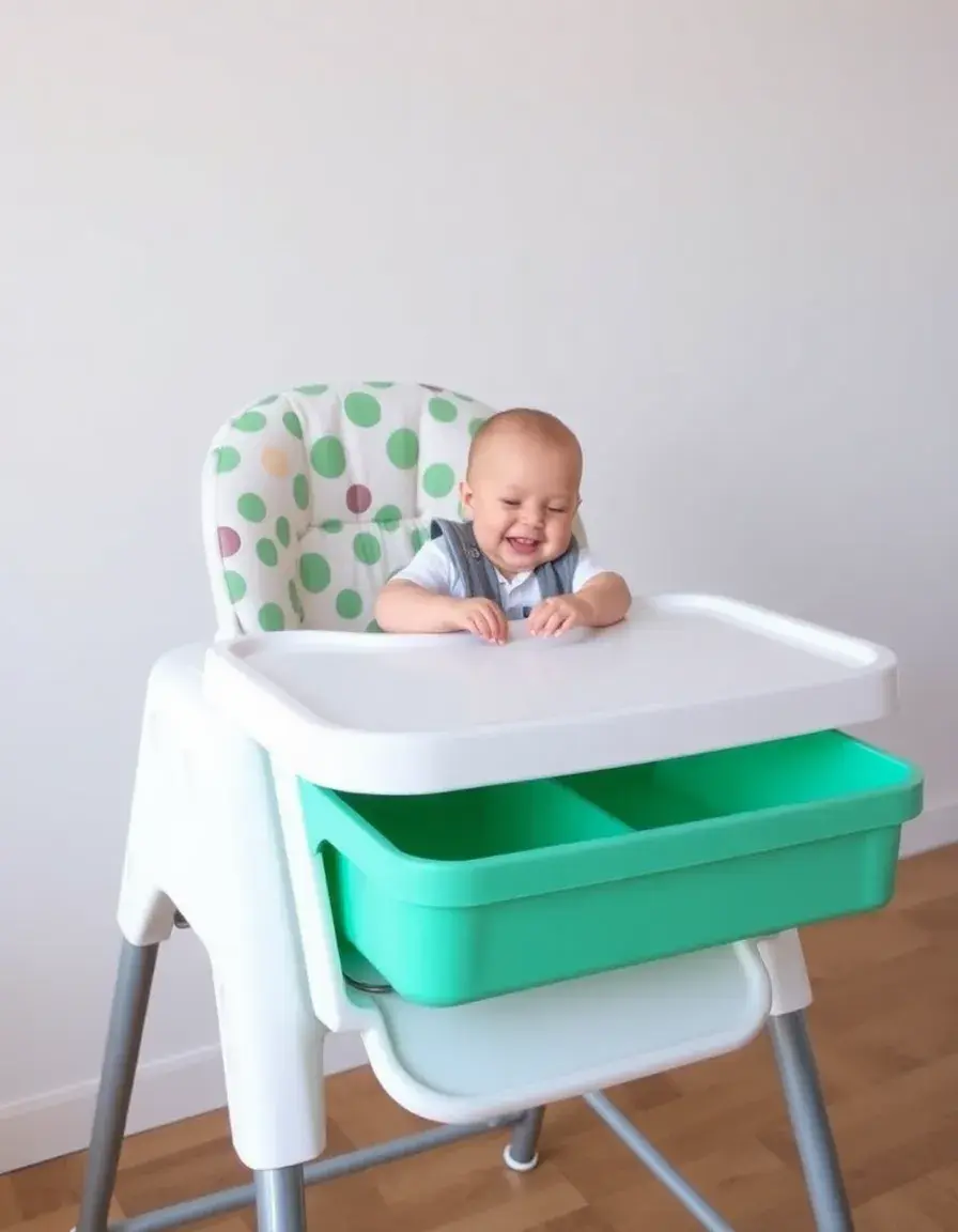 Plateau de rechange amovible pour chaise haute cuisine bébé