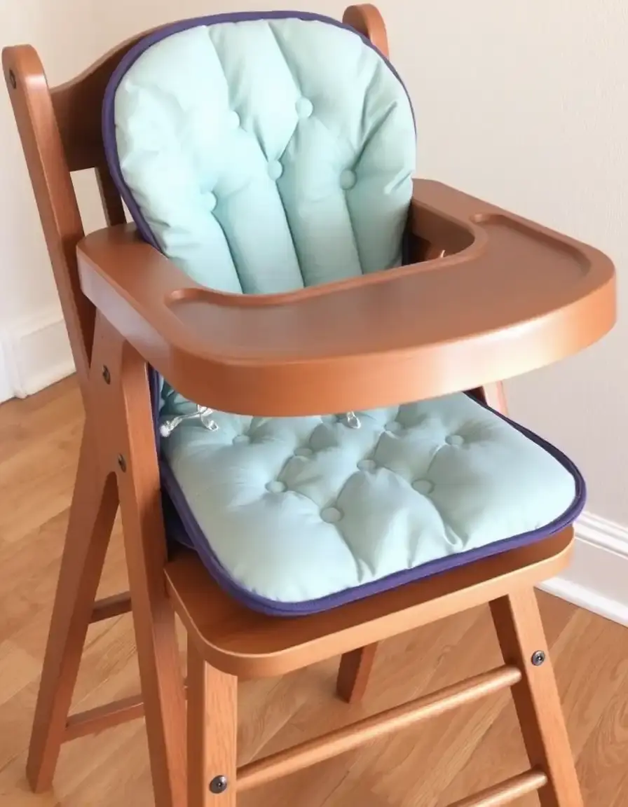 Coussin imperméable et confortable pour chaise haute