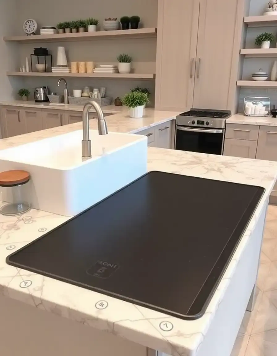 Tapis de protection en silicone pour plan de travail