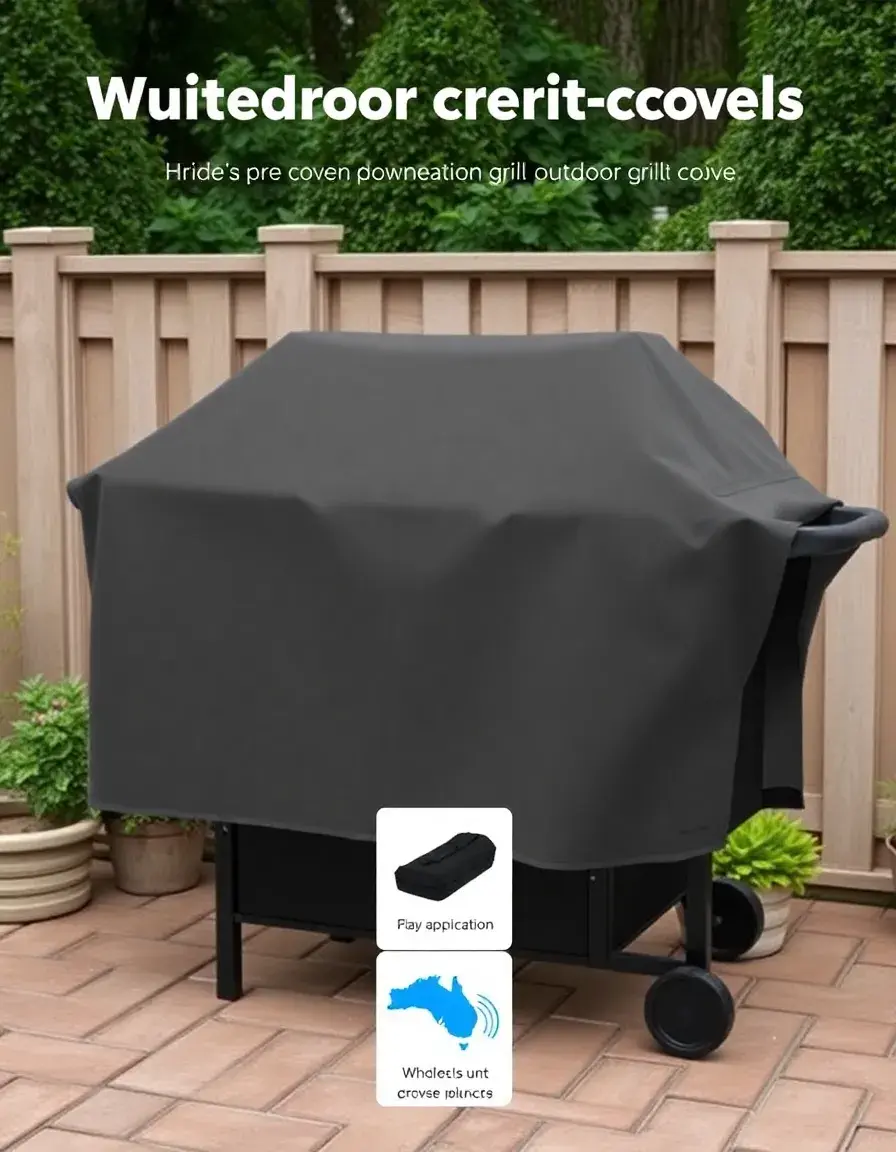 Housse de protection imperméable pour grill extérieur