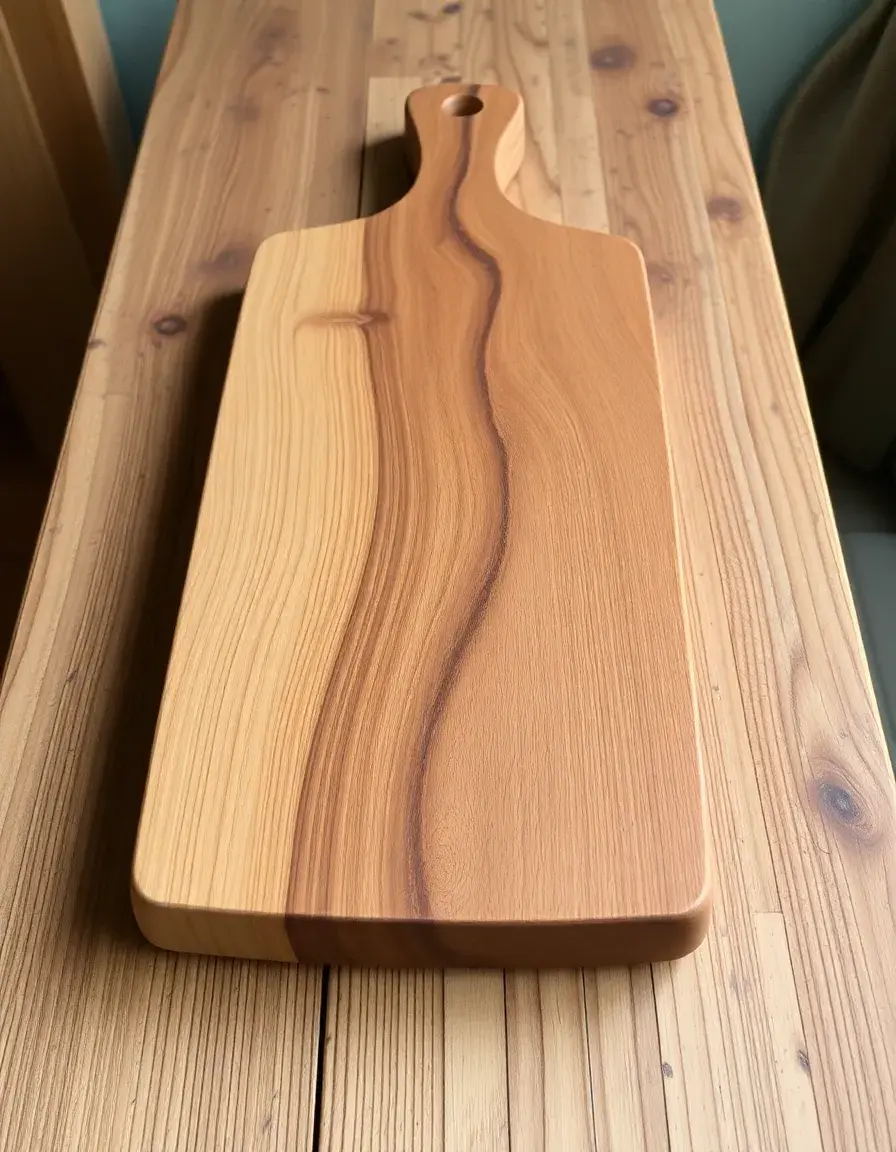 Planche à pain longue en bois massif