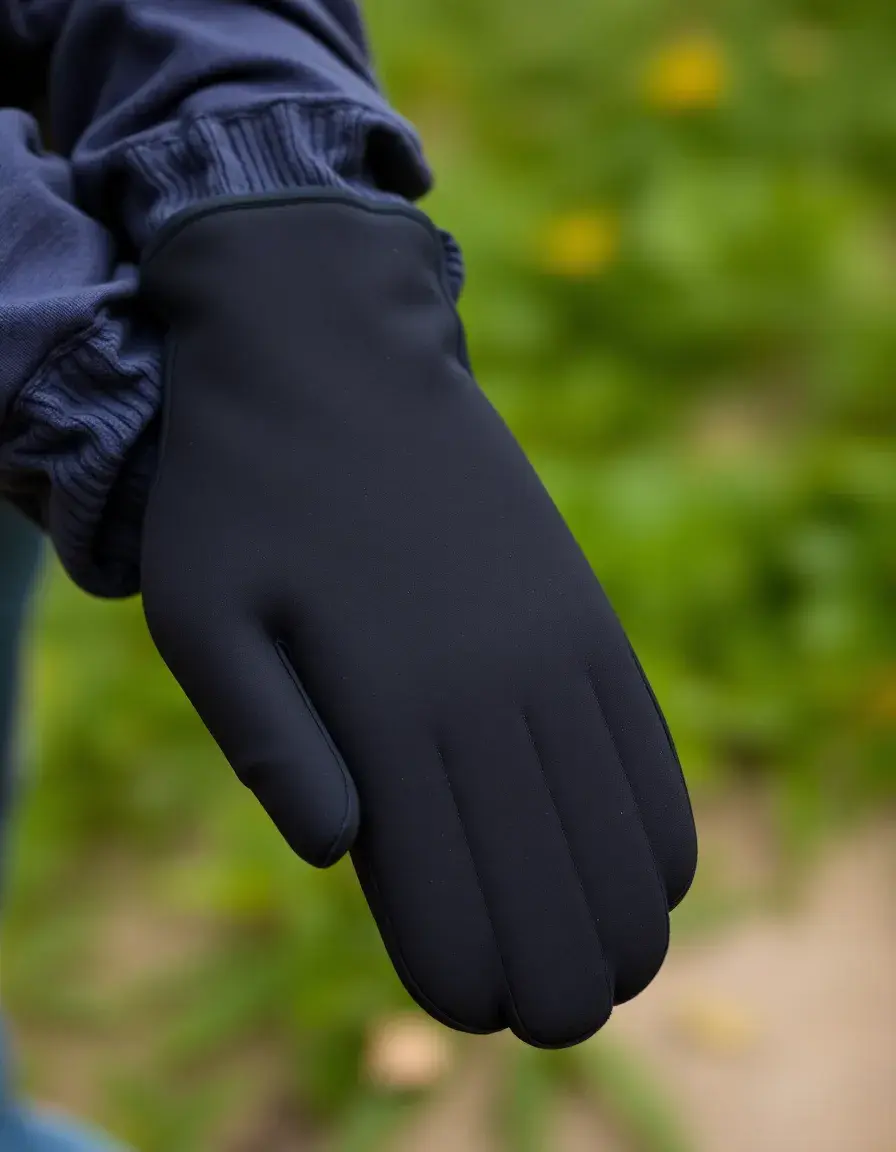Gants de cuisine en silicone noir haute température