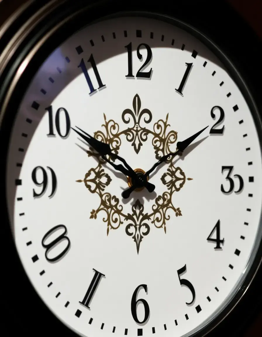 Horloge murale décorative silencieuse au design moderne
