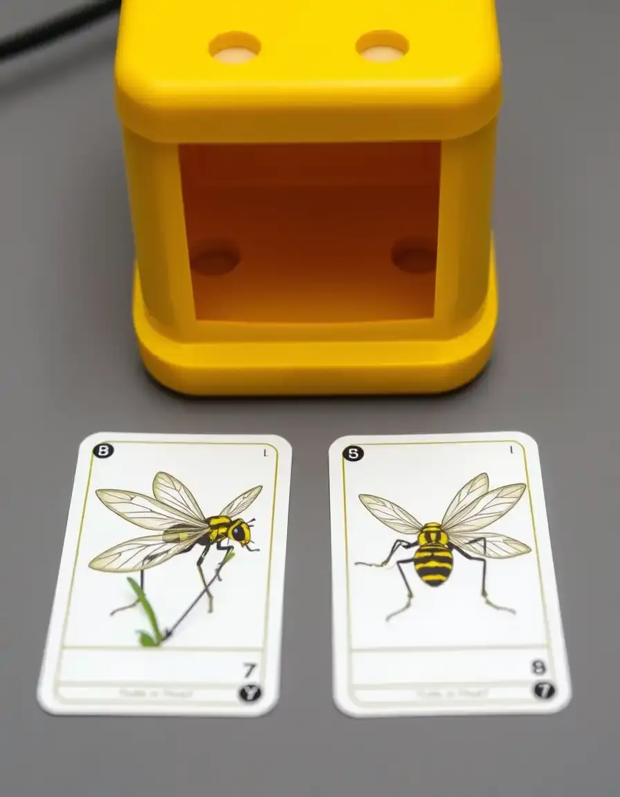 Piège collant jaune pour moucheron cuisine en forme de papillon