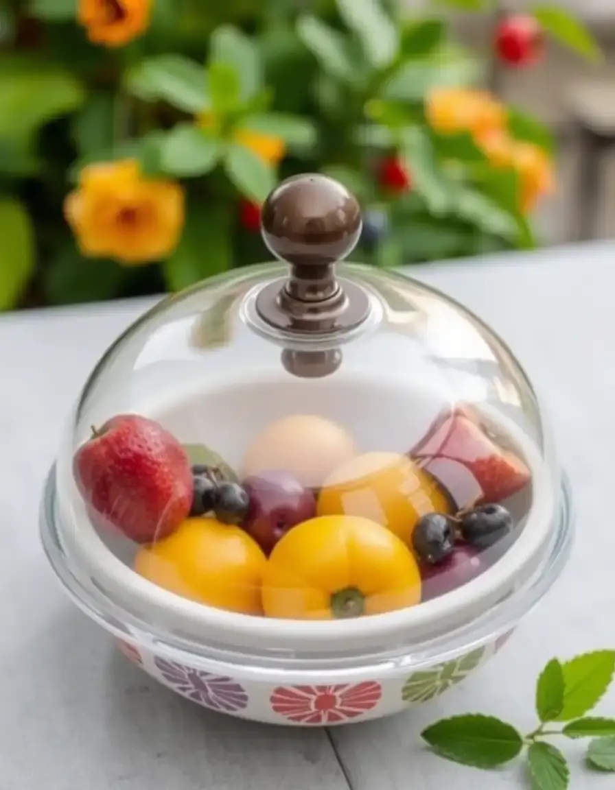 Cloche de protection pour fruits et plats