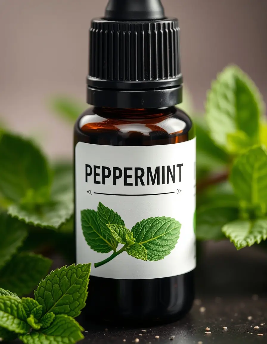 Huile essentielle de menthe poivrée pour éloigner les insectes