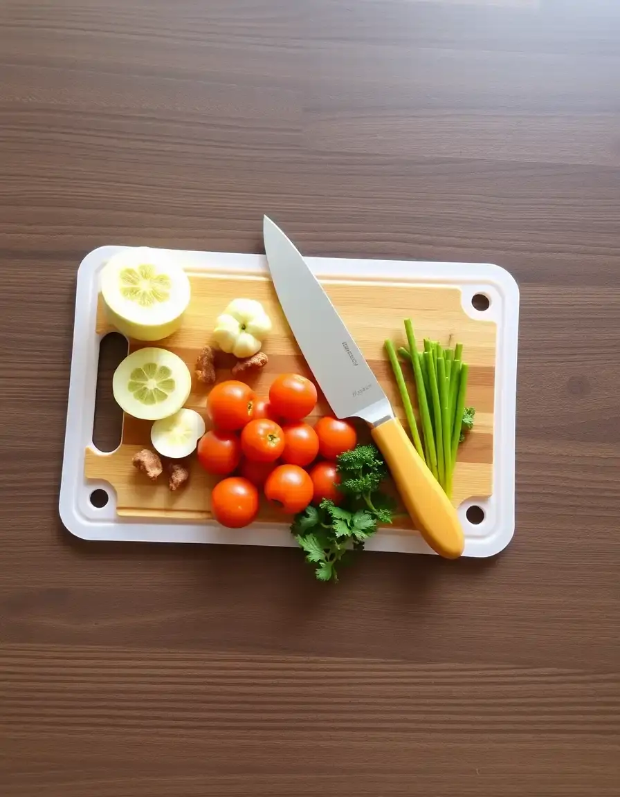 Planche à découper pliable en plastique pour petit espace