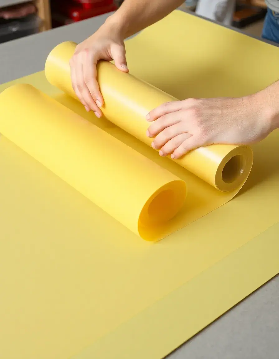 Tapis de travail en silicone gris pour plan de travail cuisine
