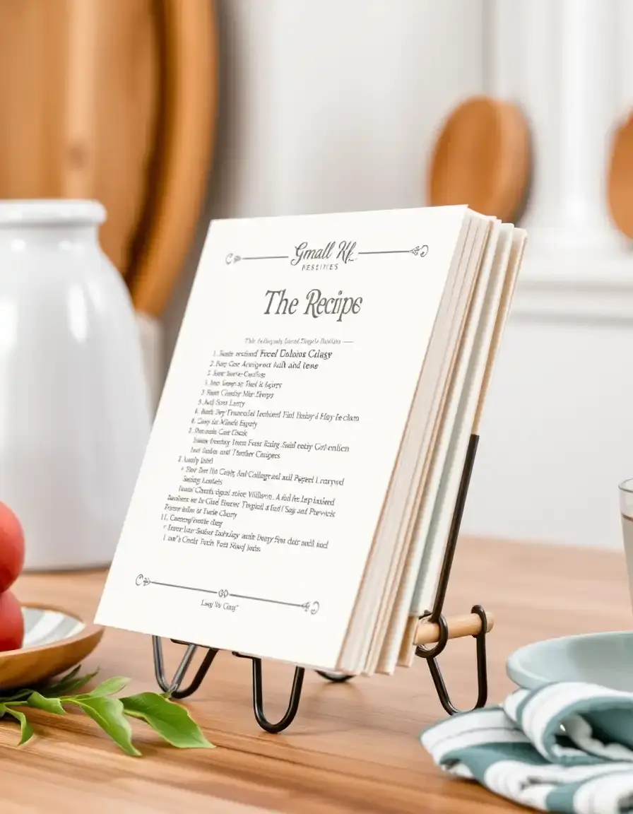 Support de livre de cuisine et tablette pour plan de travail