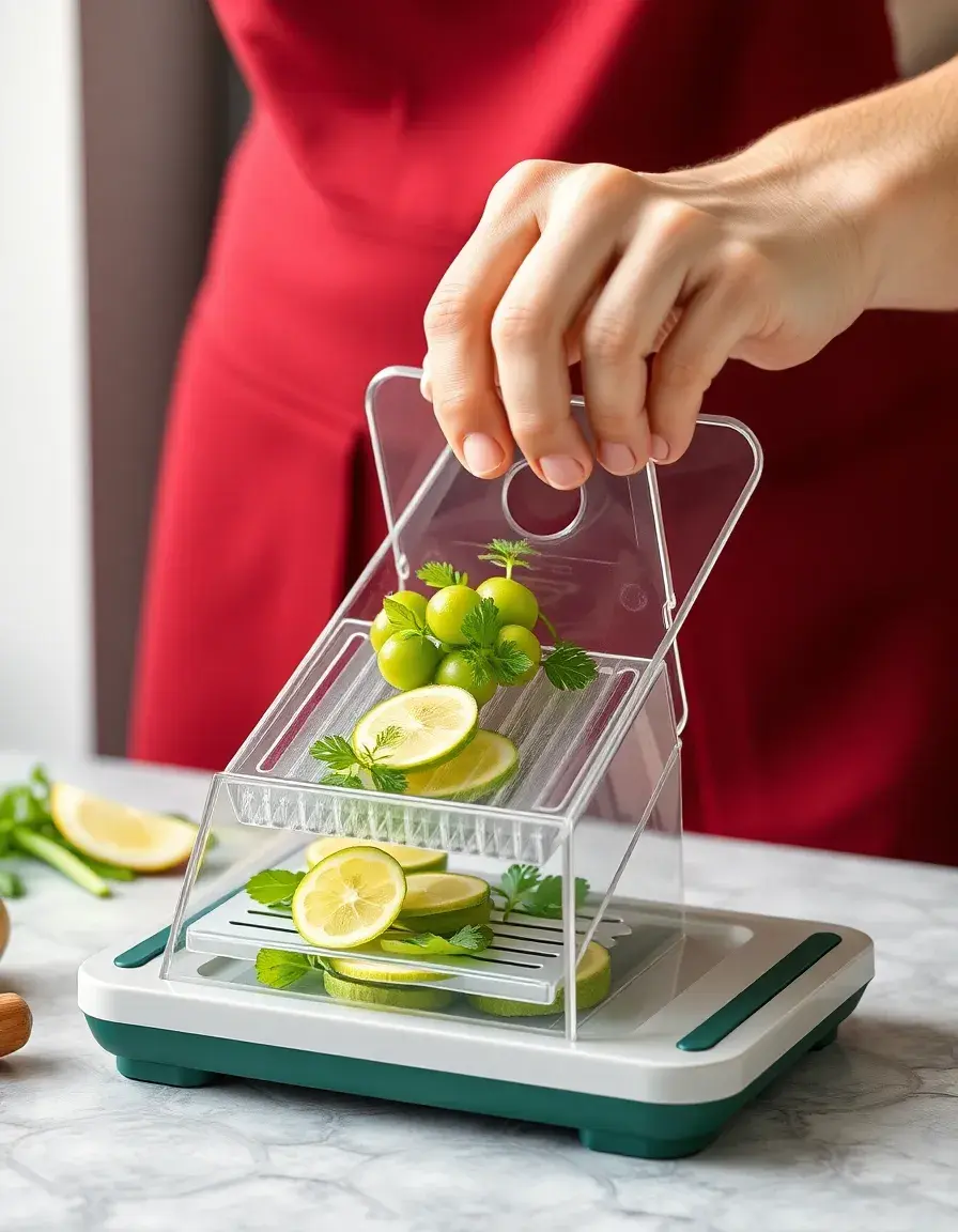 Mandoline de cuisine sécurisée Slicer Easy Mandoline avec garde
