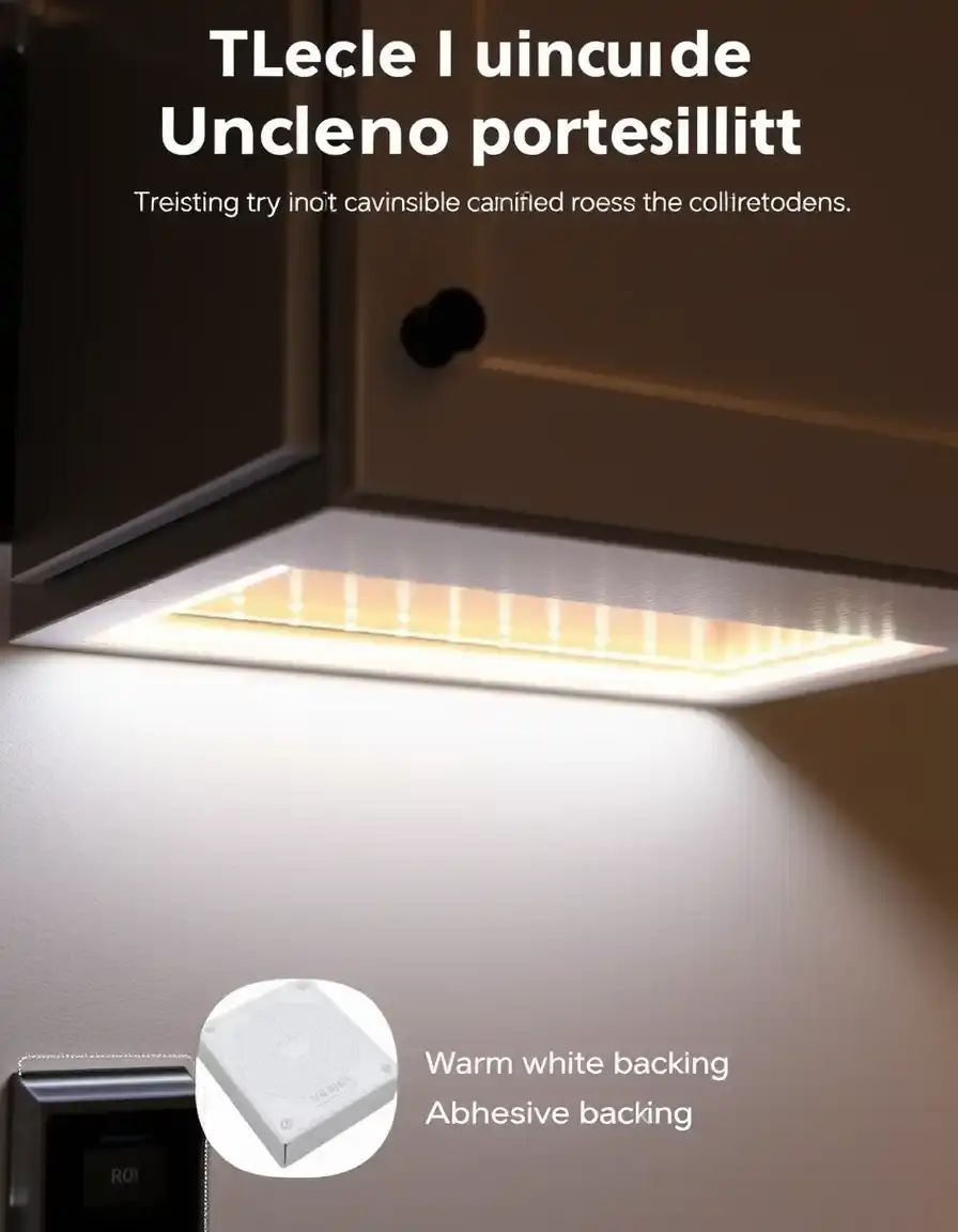 Ruban LED sous meuble pour éclairage de cuisine