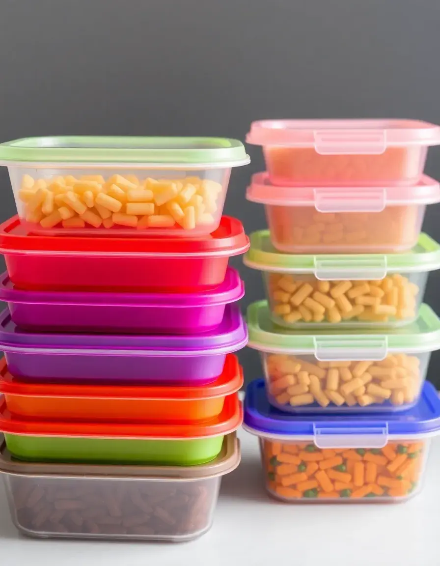 Récipients de conservation pour le contrôle des portions et le meal prep.