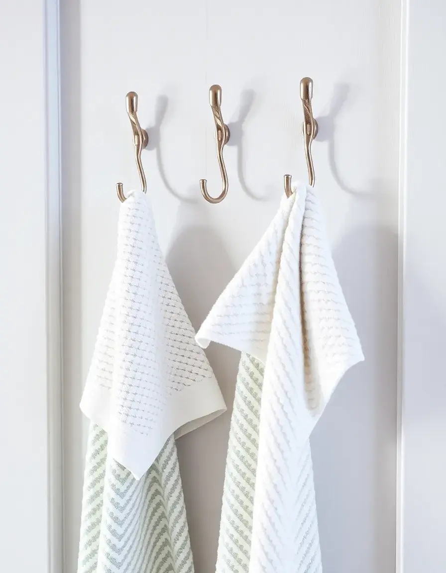 Crochets de porte pour serviettes et gants de cuisine