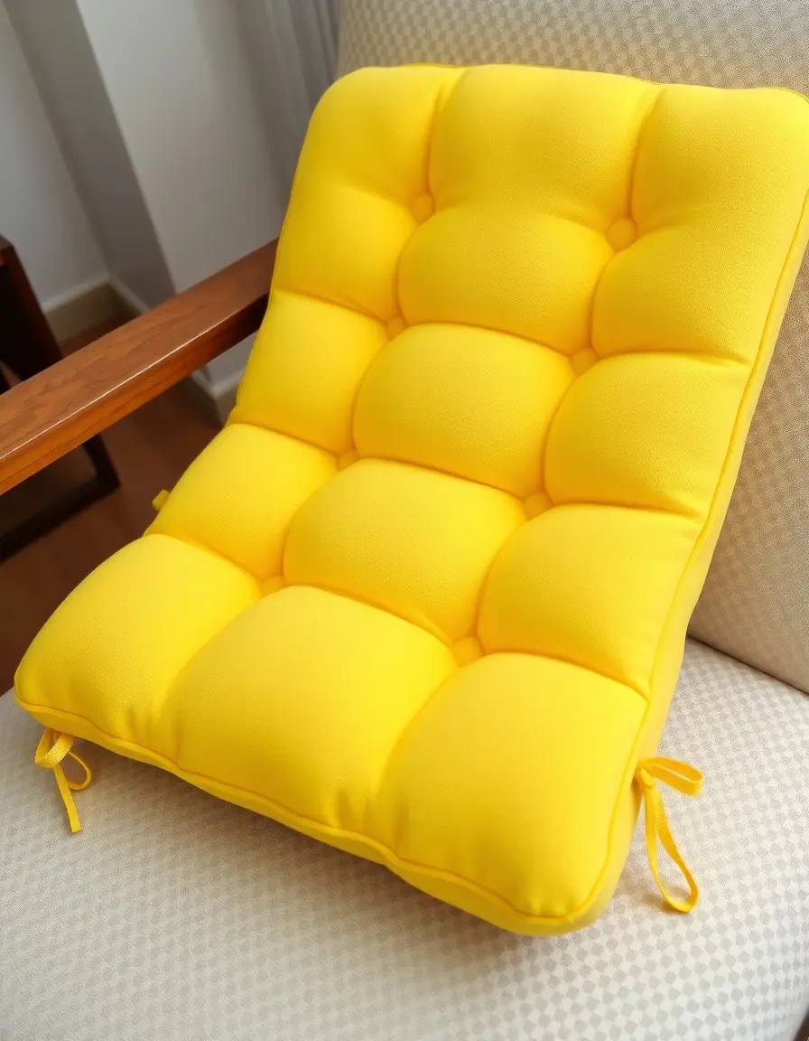 Coussin de chaise confortable en mousse avec attaches
